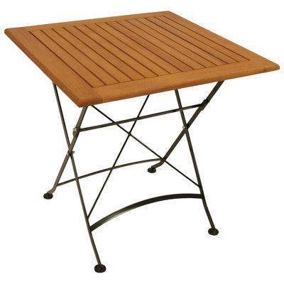 Dequarius Square Metal Folding Outdoor , 75cm cm W 75cm cm D