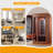 2-Person Indoor Infrared Sauna Room, 7 Low-EMF Panels, 1730W, 7-Color LED, Energy-Efficient Design Sauna Room