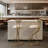 Set Of 2 Round Bar Stools | Gold&creamy White Velvet Upholstered Counter Chairs, 17.12x14.96x36.61in, S-shaped Metal Frame+anti-slip, Easy Assembly/dry Clean, For Kitchen Island/dining Room