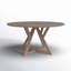 Nuria 60" Light Brown Wood Dining Table