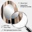 Brun et noir au-delà des limites IV - décor de miroir mural ovale brun-257293727