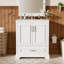 Meuble-lavabo avec lavabo, 1 tiroir et 2 portes à fermeture en douceur-1098554023
