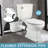 500W Macerating Toilet with Pump, Two-Piece Upflush Toilet For Basement, Powerful & Quiet Macerating Pump System With 3 Water Inlet & Ac Vent, 36ft Vertically, Elongated Bowl,IPX4