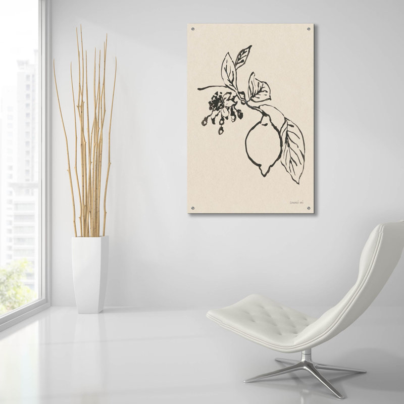 «Citrus Summer 3 C» par Danhui Nai, art mural en verre acrylique, H 36 po x l 24 po x P 0,2 po