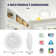 Jajin 6 Inch Dimmable LED Flush Mount Disk Light with Motion Sensor for Bedroom,Garage