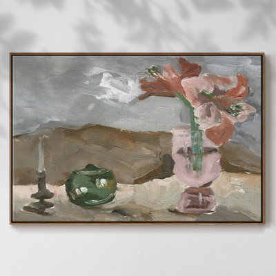 Vase de fleurs roses II - impression