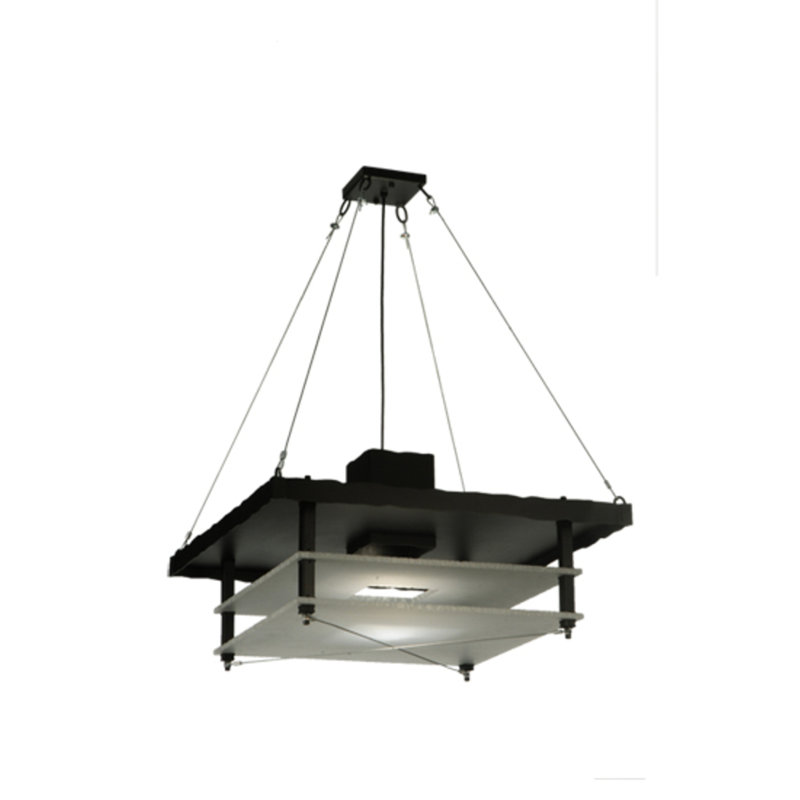 Luminaire suspendu 30 "carré Atlantis