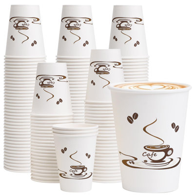 Coffee Cups 12 Oz 240 Pack, Disposable Paper Cups For Hot Or Cold Drinks, Insulated Leakproof Cup For Cafe, Office, Hotel And Home