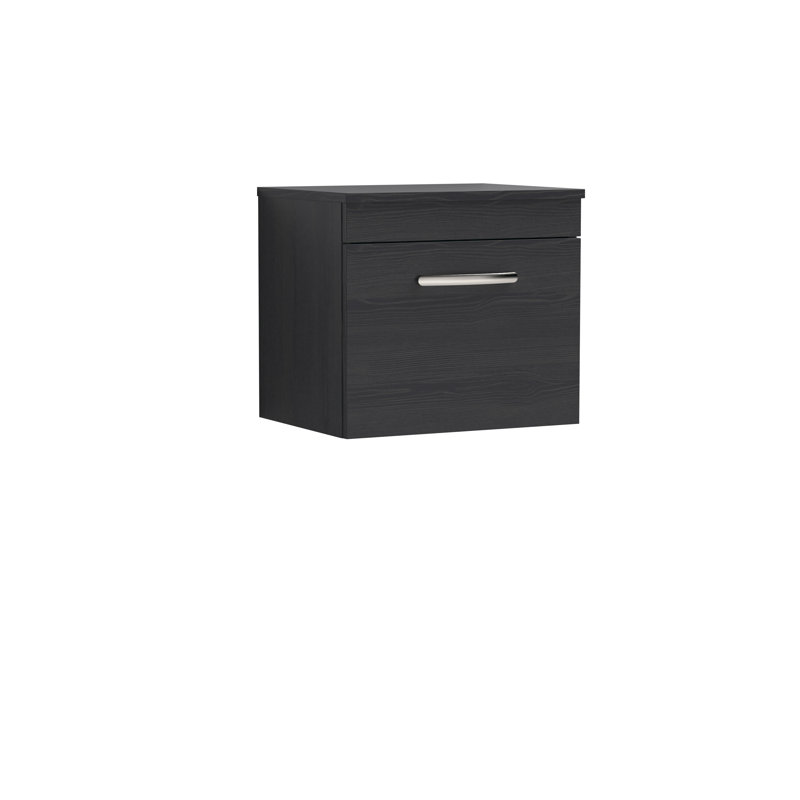 Bouzoun 50.5cm Single Bathroom Vanity Base Only, Charcoal Black