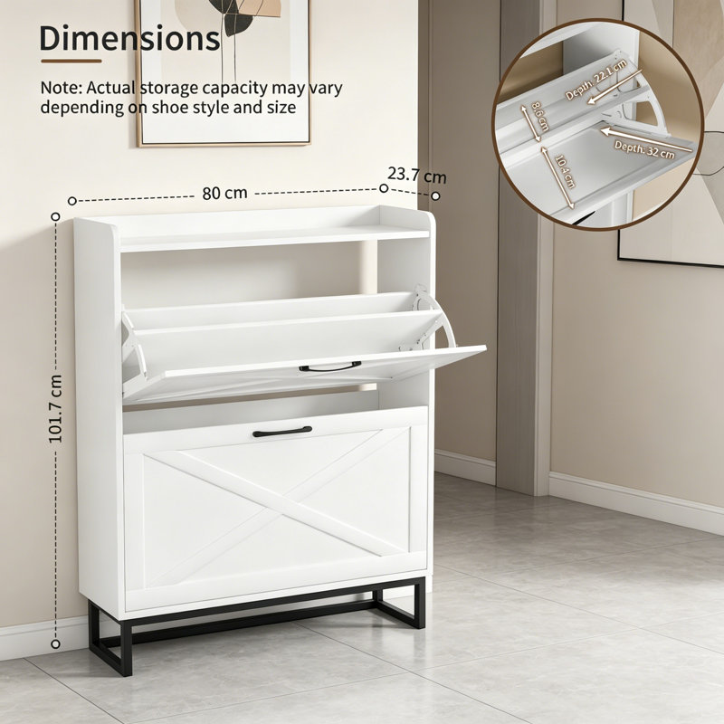 Shoe Storage, White