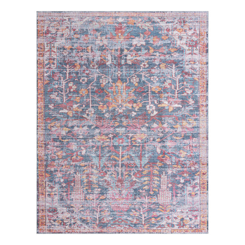 Hafner Floral Indoor Rug, Rectangle 7'10" x 10'