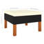 Ensemble modulaire de patio carré en eucalyptus de 23,6 po de large avec coussins Brause-761437308-788332555-788332556