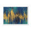 Blue And Gold Abstract Crop by Danhui Nai - Wrapped Canvas Painting-1438246213-1438246216