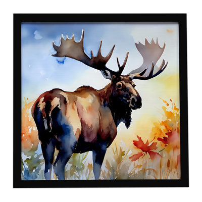 Moose Framed Metal Print
