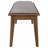 Natural Walnut Upholstered Dining Bench