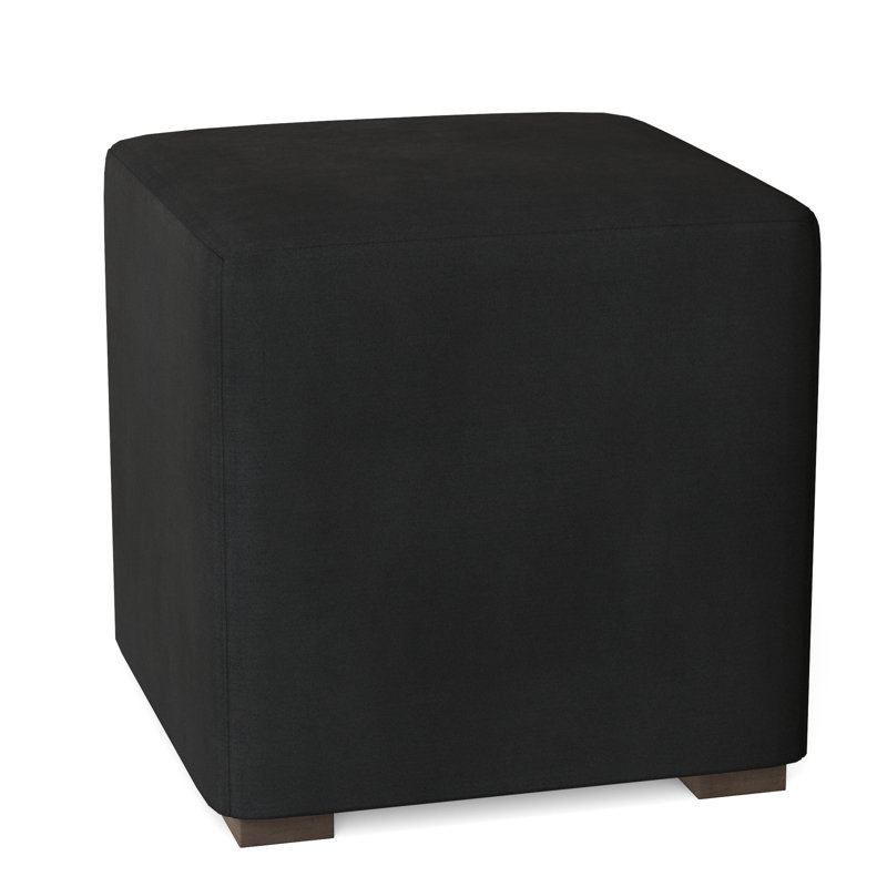 Casale Upholstered Ottoman, Akiko Graphite Performance 5534-011, Aged Gray