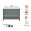 Magnolia Bath Vanity Rectangular Basin S049SWQ-1177998965-1174931239