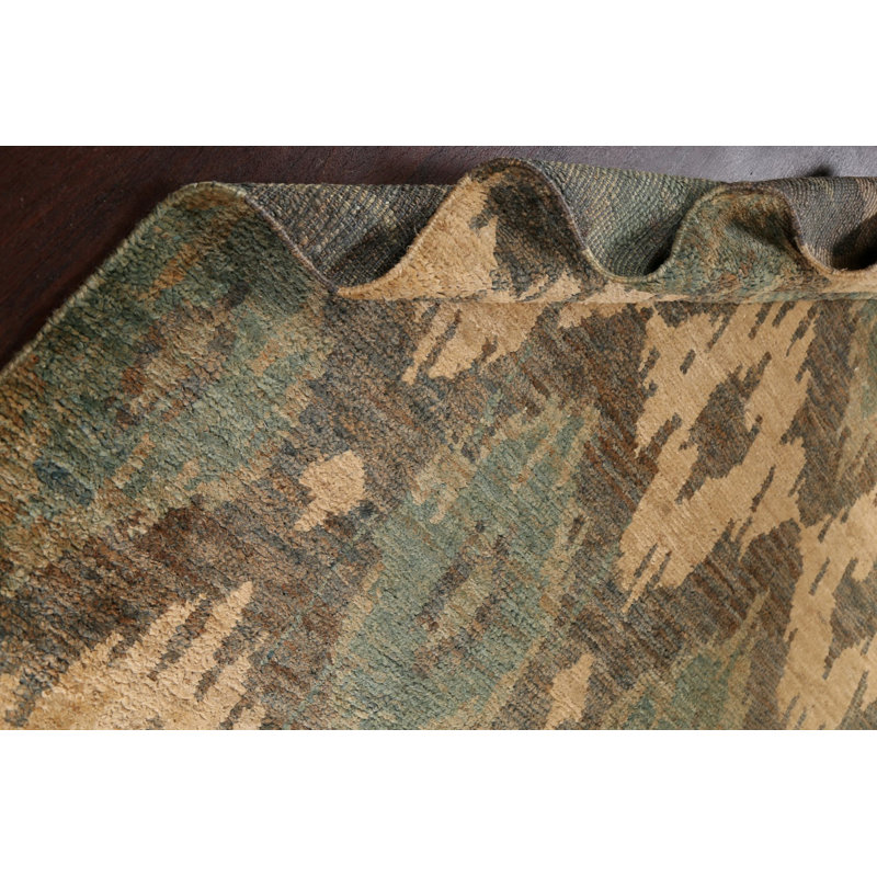 Tapis oriental contemporain abstrait 6 x 9