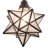 Moravian Star 1 - Light Craftsman Brown Single Pendant