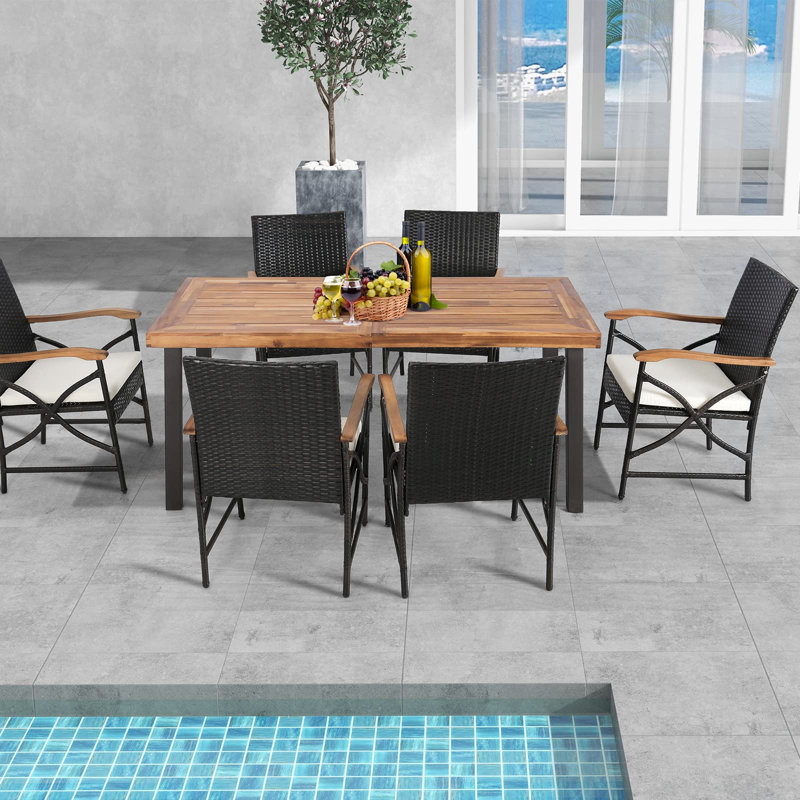 Buncombe Patio Dining Armchair with Cushion