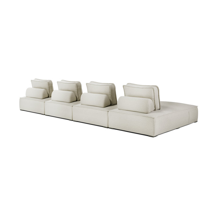 Hampton Outdoor Modular Sofa 05 In Textured Greige