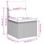 Ensemble de canapé de jardin Vidaxl gris PE rotin modulaire taille modulaire