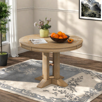 Table ronde extensible pour table de salle à manger Farmhouse