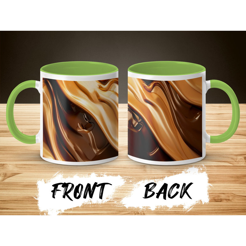 Ceramic Coffee Mug, Light Green
