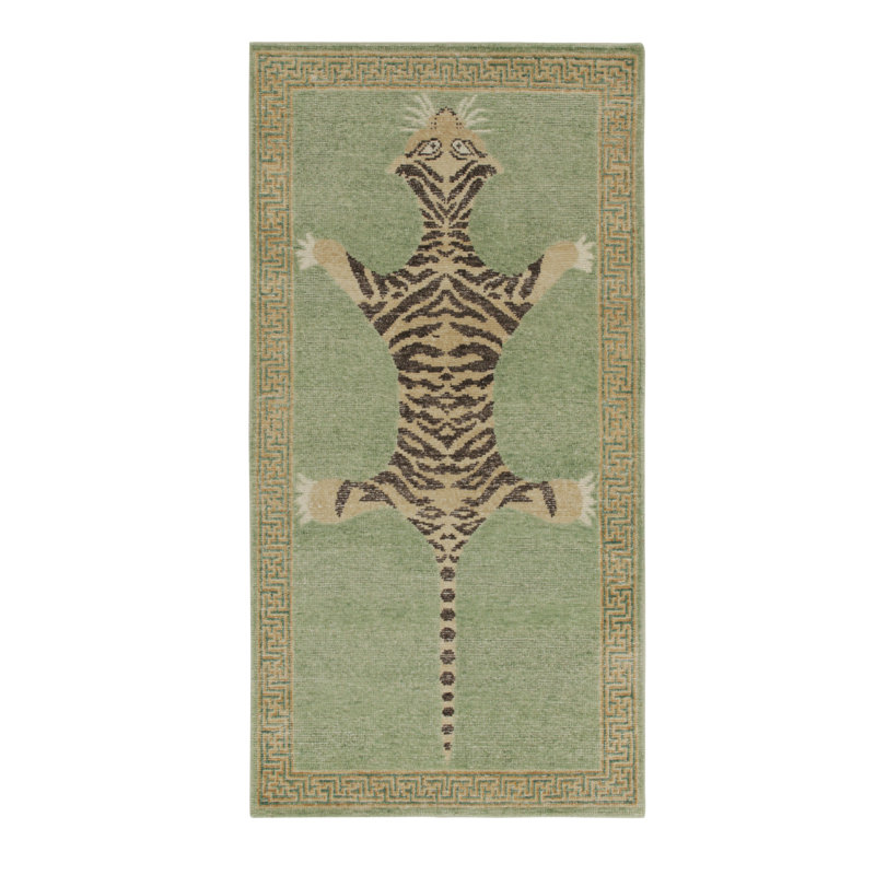 Distressed Homage Animal Print Area Rug, Runner 2'6" x 10'