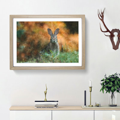 Hare in a Meadow - Framed Print