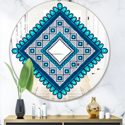 Triangular Crenelated Wall Mirror