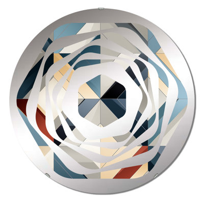 Neutral Grey Tiles Mosaic - Amorphe Decorative Mirror