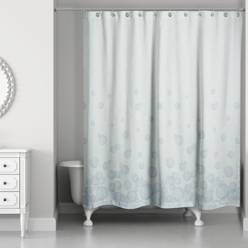 Rideau de douche simple Ariale, Vert