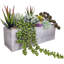 Arrangement artificiel de plantes succulentes en pot Faux plantes succulentes en pot rectangulaire