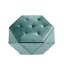 Élégant repose-pieds capitonné avec rangement en velours de diamant Polygon, repose-pieds multifonctionnel et siège pour la maison, rangement confortable et pratique pour le salon et la chambre à coucher-715769253