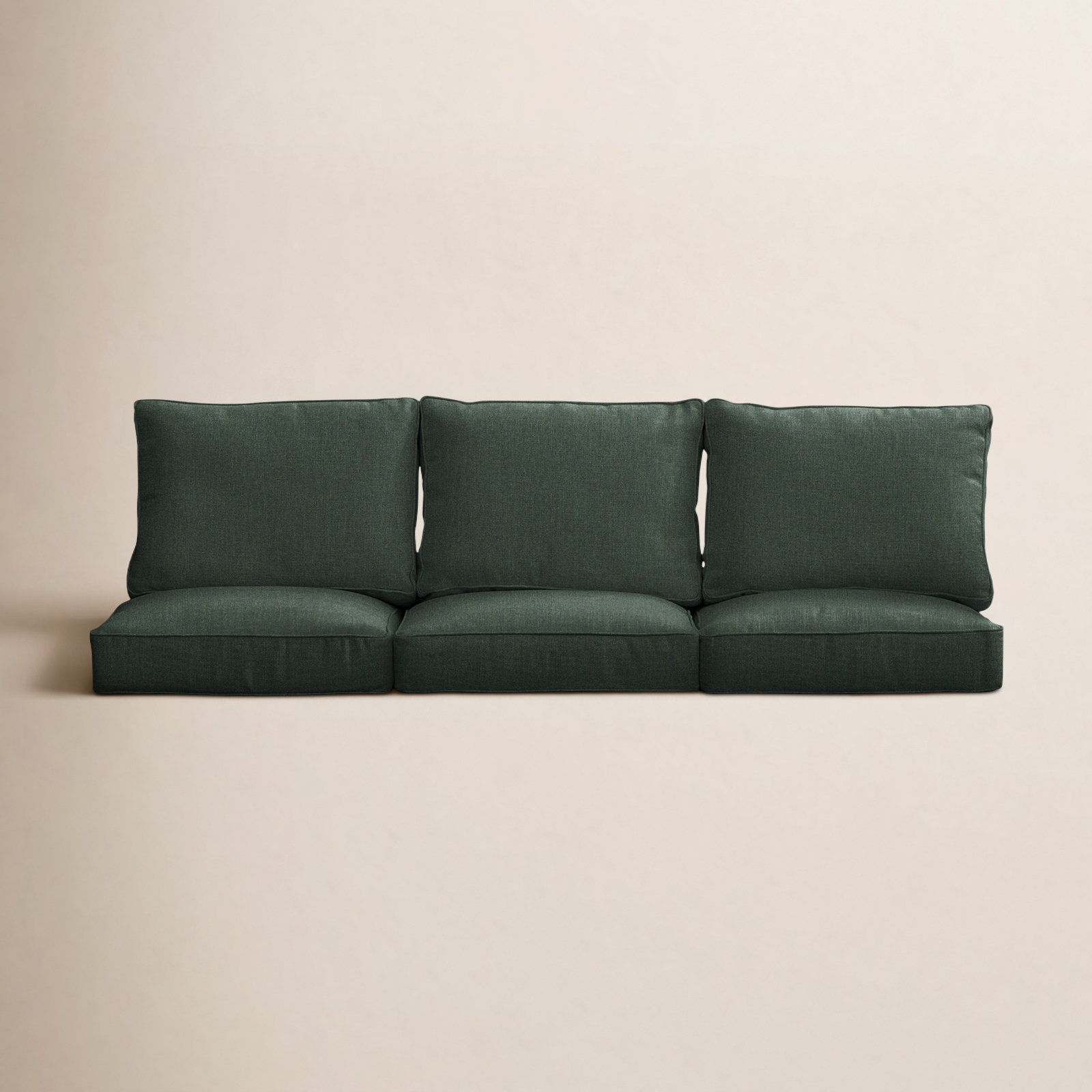 Passarelli Sunbrella® Seat and Back Cushion, Dark Green, 22.50" W x 22.50" D
