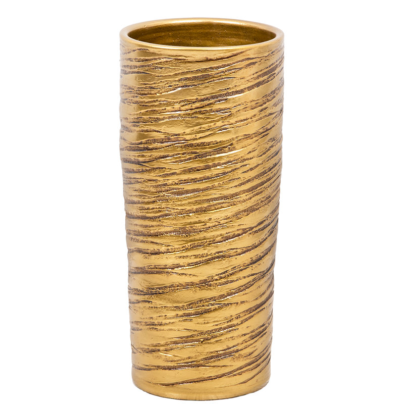 Ceramic Freestanding Umbrella Stand, Gold
