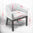 Mid Century Modern Upholstered Barrel Dining Chairs With Arms,Farmhouse Linen Kitchen & Dining Room Chairs With Natural Hardwood Frame, 19" W Accent Chairs For Living Room,Single Pack,Beige-257204639