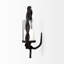 Bougie circulaire tressée en aluminium noir Pilla