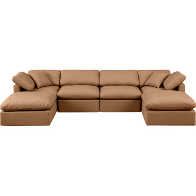 Itala Upholstered U-Shaped Sectional Reversible