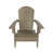 Arrlo Outdoor All-Weather Poly Folding Adirondack Seashell Chair-458608901