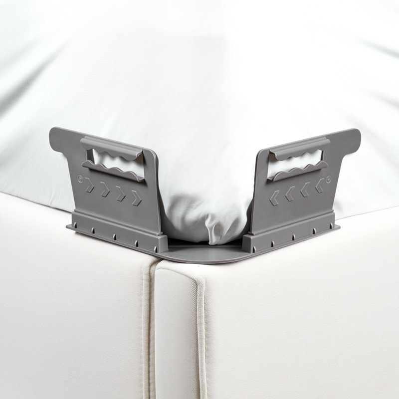 Bed Sheet Holder Straps For Neater Bed, All Mattress Types, Gray