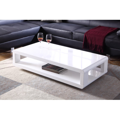 48" Modern Haven Coffee Table with Shelf