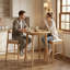 Ensemble de 2 tabourets de bar en bois massif avec repose-pieds-2138145669