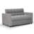 53.1" Wide Modern Convertible Microsuede Sleeper Sofa Bed With Reclining Backrest And Side Pocket-1804698053
