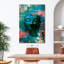 Tête de Bouddha fleurie I sur toile-1364298561