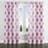 Abstract Curtains for bedroom - Modern Purple And Gold Boho Mandala Grommet Curtain - 1 Panel-332943402-332943406