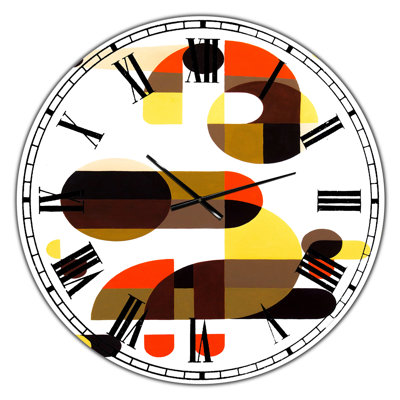 In And Out - Oversized Mid-Century Wall Clock
