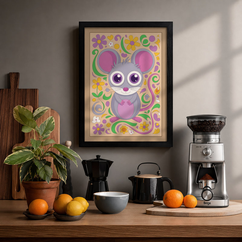 Curious Creature Eclectic - Print, A2 - 59.4 x 42.0 cm, Black
