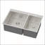 Évier double encastrable 60/40 à double cuve, 33 x 22 x 10 po, acier inoxydable de calibre 16 avec cuves profondes pour une utilisation efficace dans la cuisine